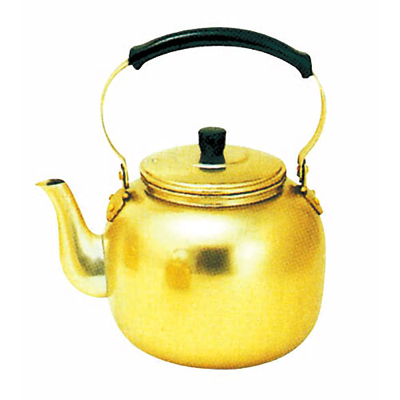 災害用やかん10L (アカオ しゅう酸アルマイト湯沸)
